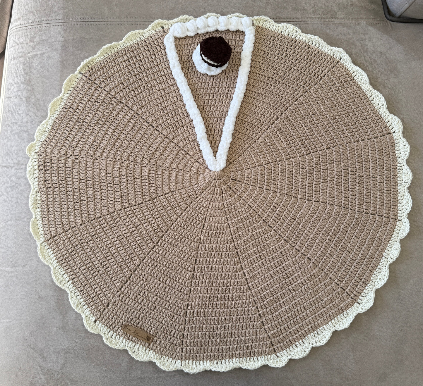 Crochet Cake Slice Blanket – Handmade Gift | 3 Sizes | 4 Toppings | Free Gift Packaging
