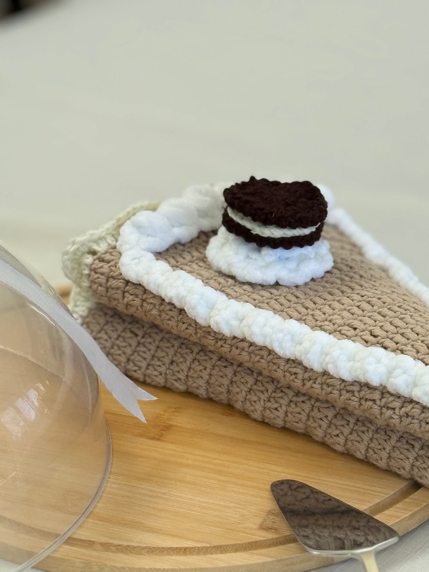 Crochet Cake Slice Blanket – Handmade Gift | 3 Sizes | 4 Toppings | Free Gift Packaging