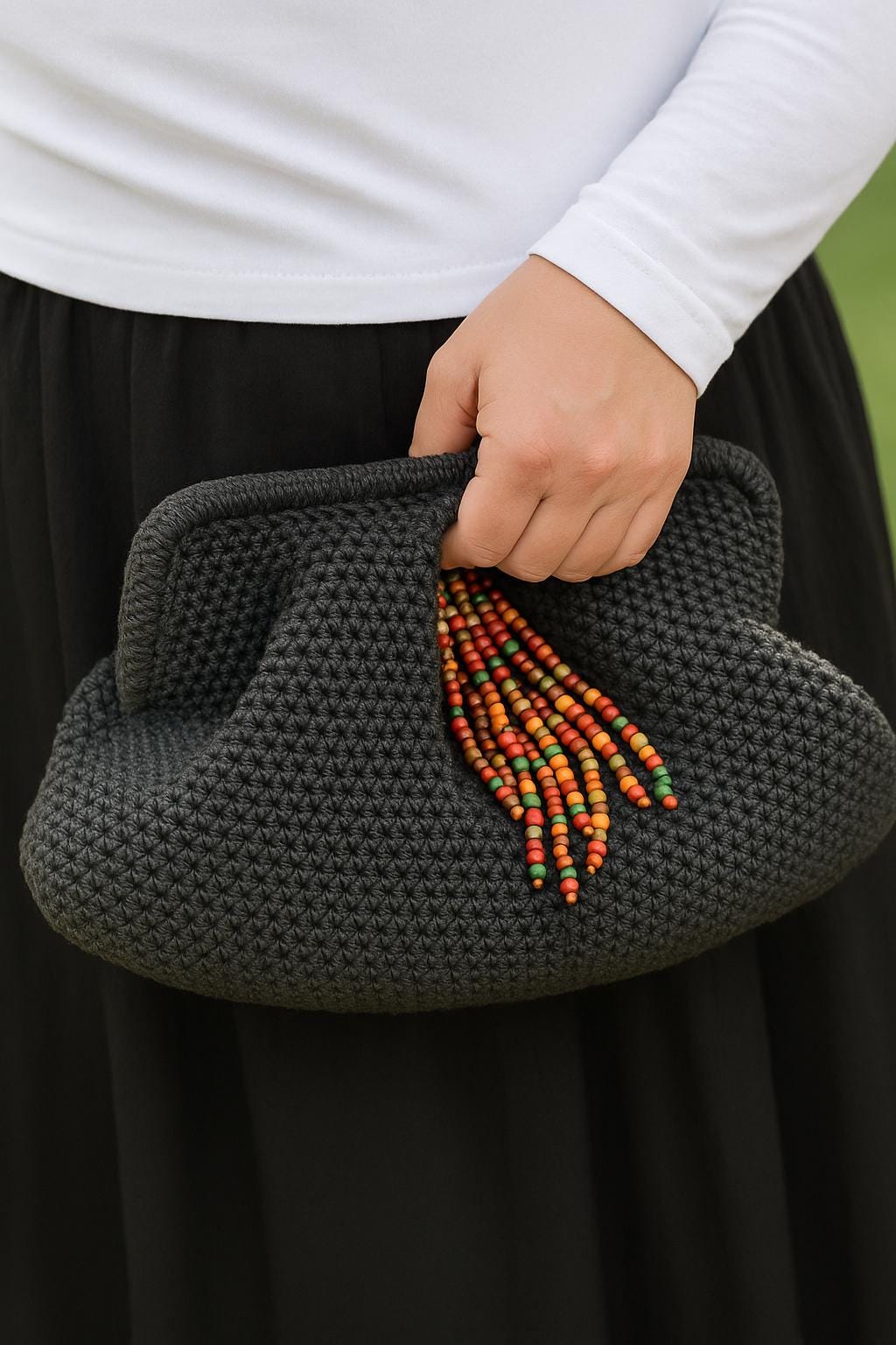 Custom Handmade Crochet Clutch Bag | Boho Evening Handbag | Gift for Her