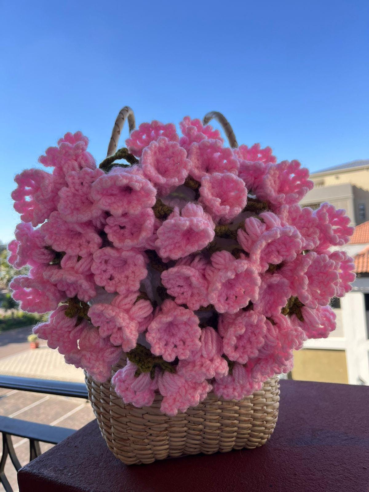 Handmade crochet bouquet throw – South African seller