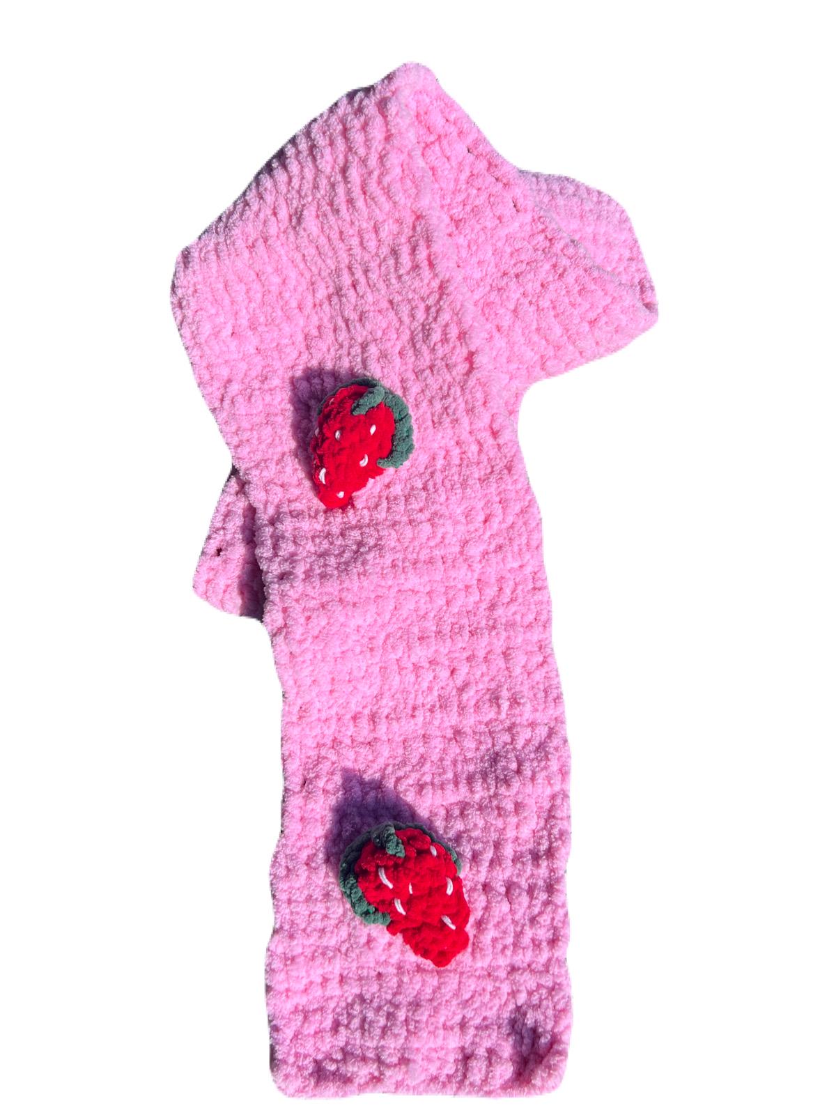 Fluffy Scarf,Strawberry Scarf,Cloud Scarf,Daisy Scarf,Cherry Scarf,Tulip Scarf,Bow Scarf,Handmade Crochet Scarf,Gift Scarf