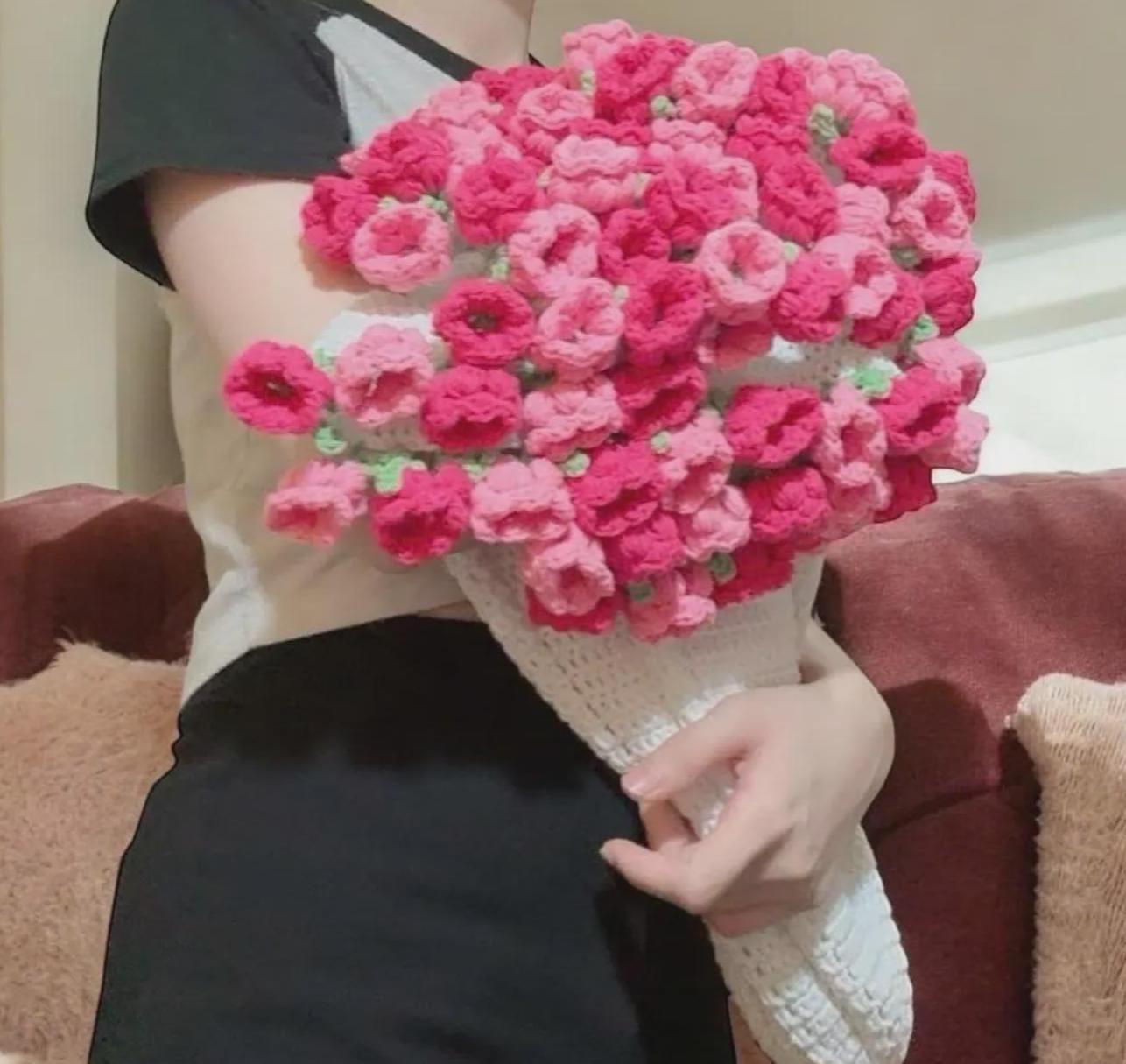 Colorful flower blanket bouquet style