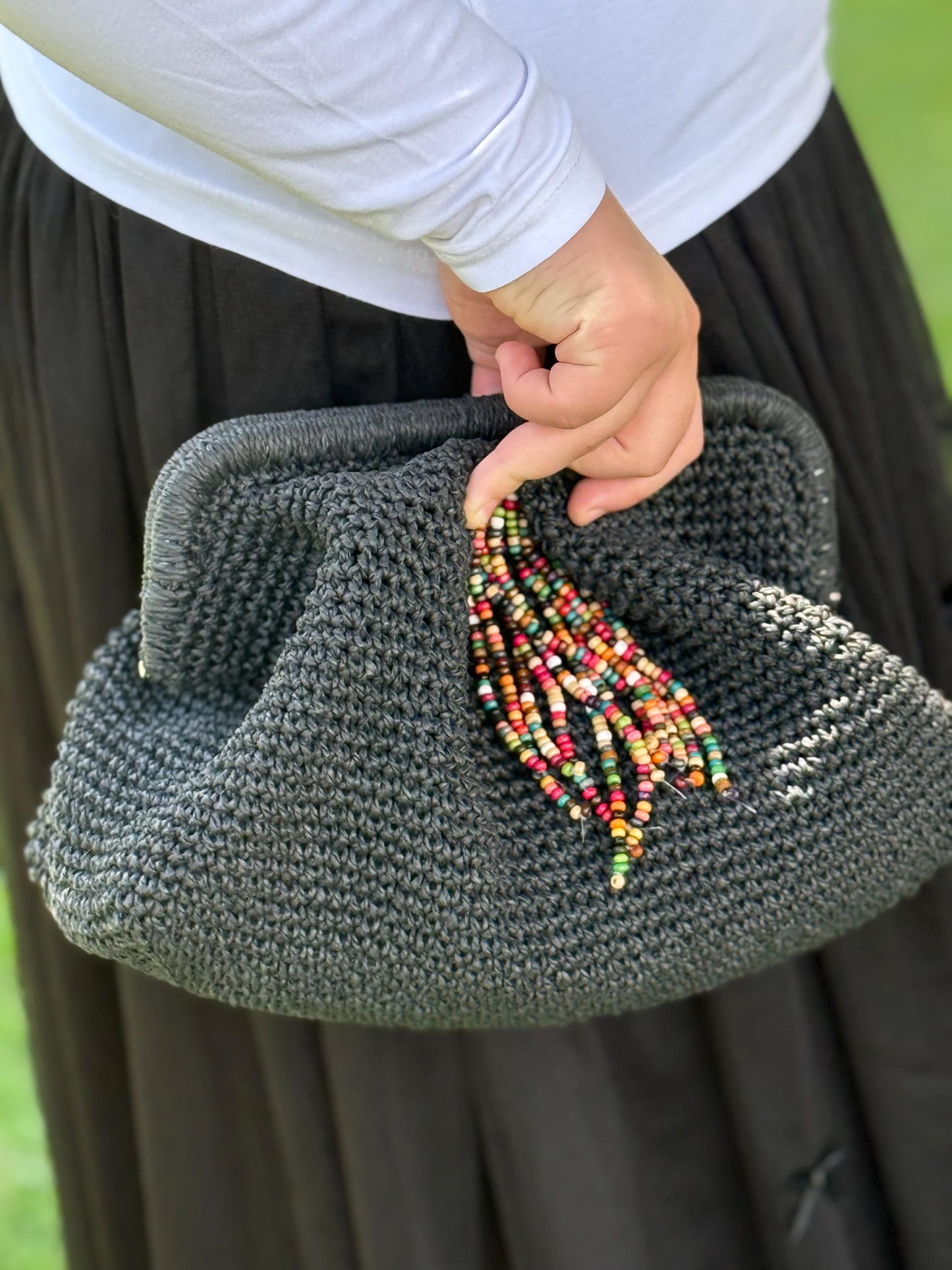 Custom Handmade Crochet Clutch Bag | Boho Evening Handbag | Gift for Her