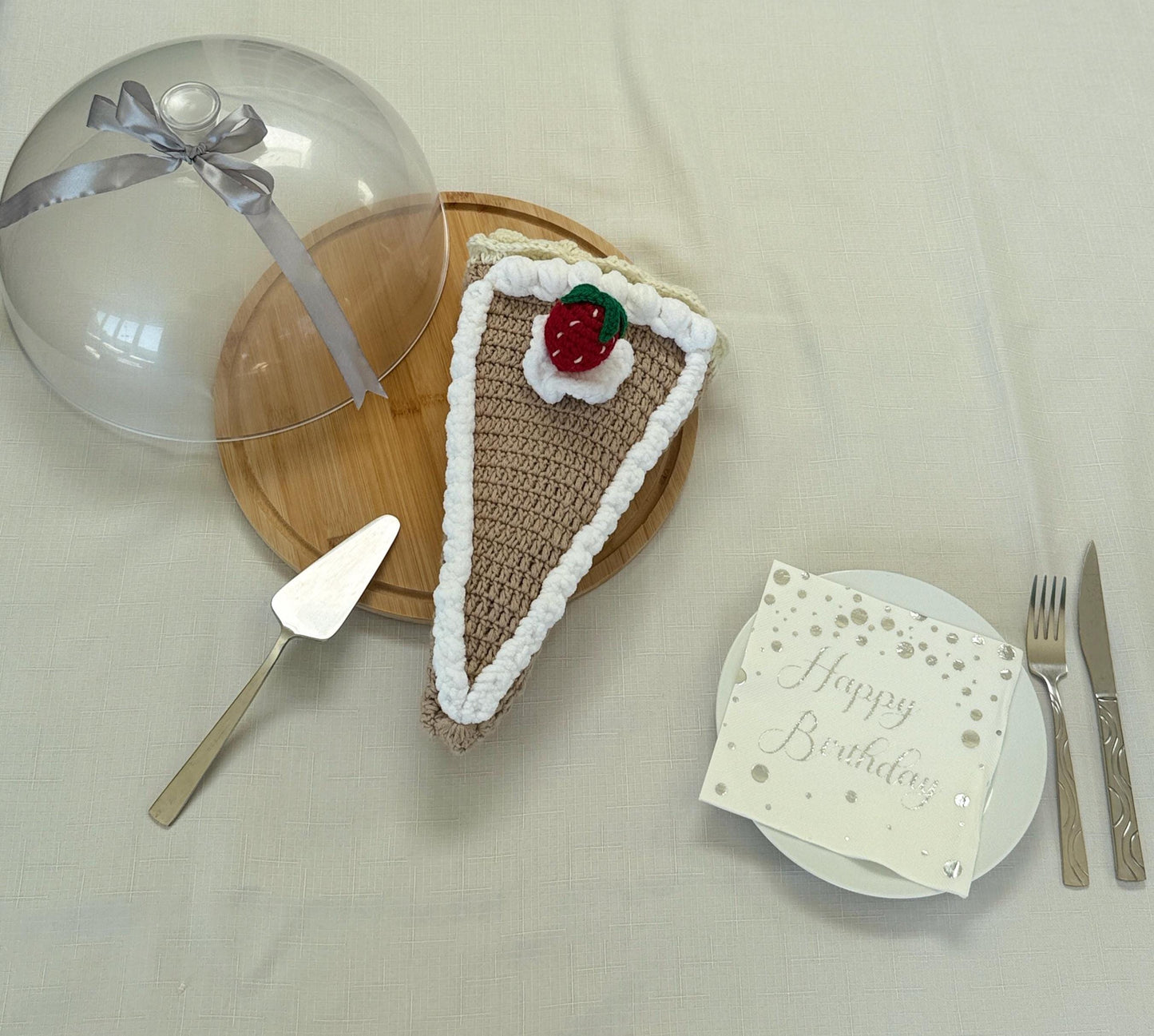 Crochet Cake Slice Blanket: Handmade Dessert Throw - Strawberry, Cherry, Oreo, Floral