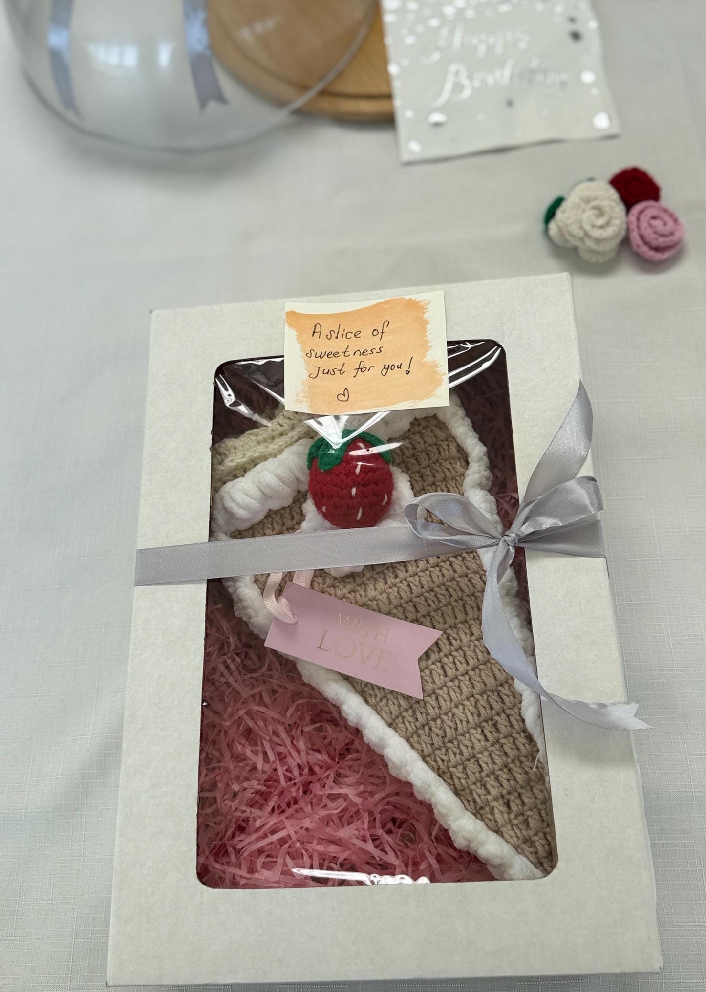 Crochet Cake Slice Blanket: Handmade Dessert Throw - Strawberry, Cherry, Oreo, Floral