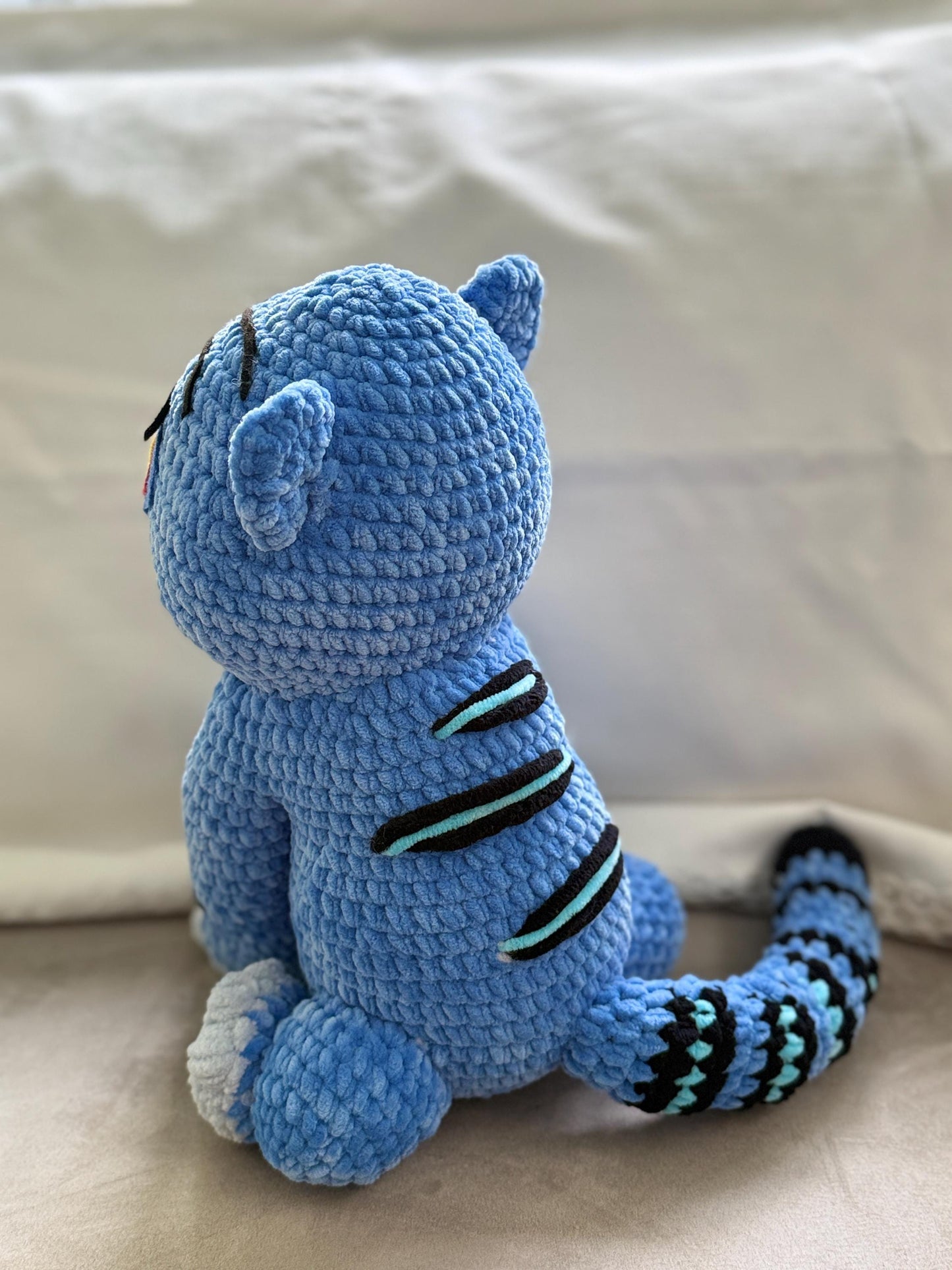 Handmade Crochet Plush ā Inspired by Derpy Tiger (K-Pop Demon Hunter)