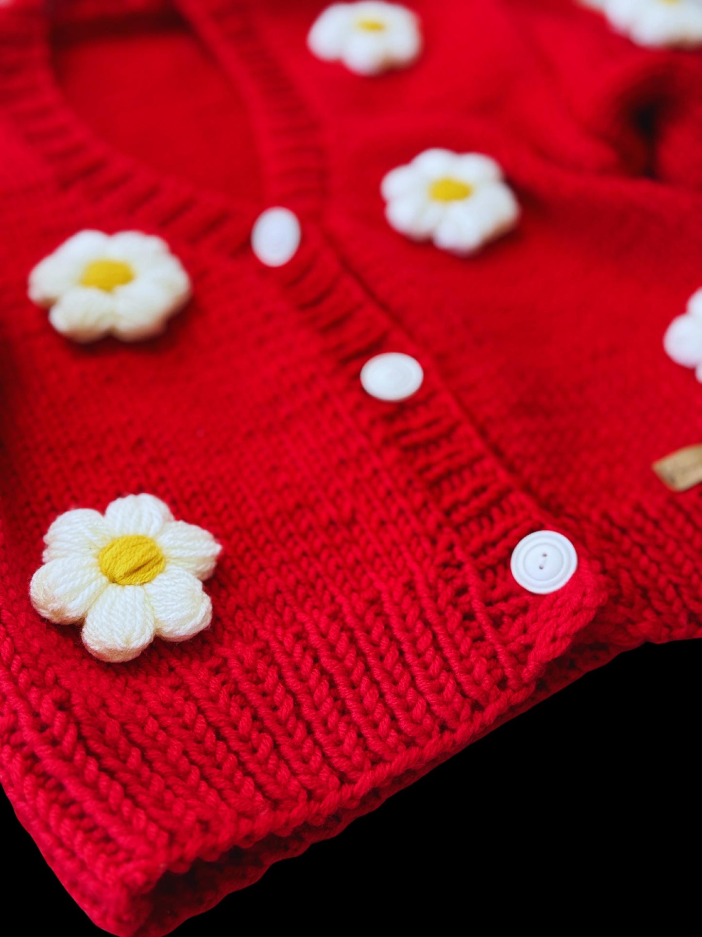 Daisy Cardigan,Handmade Cardigan,Trendy Cardigan,Gift for Girlfriend Wife,Birthday Gift,Fashion Cardigan