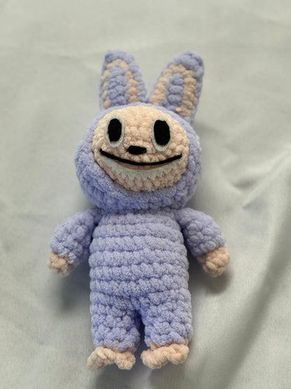 Crochet Labubu Plushie: Handmade Velvet Yarn Stuffed Animal SA