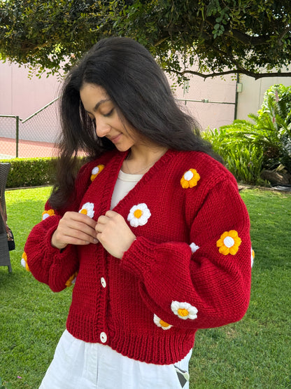 Handmade Daisy Cardigan SA
