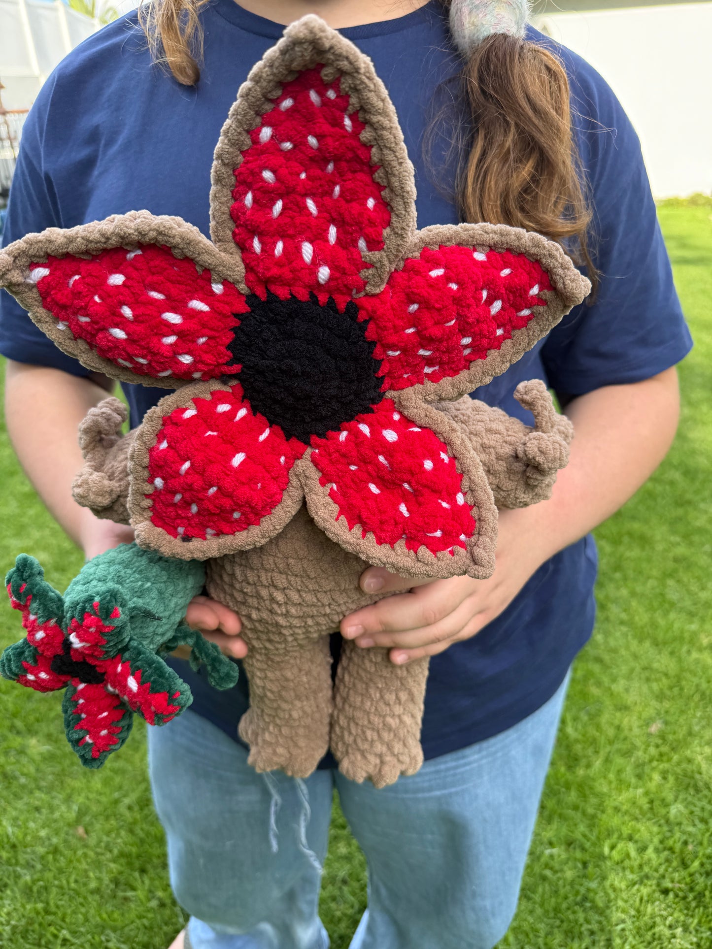 Demogorgon-Inspired Crochet Flower Monster Plush