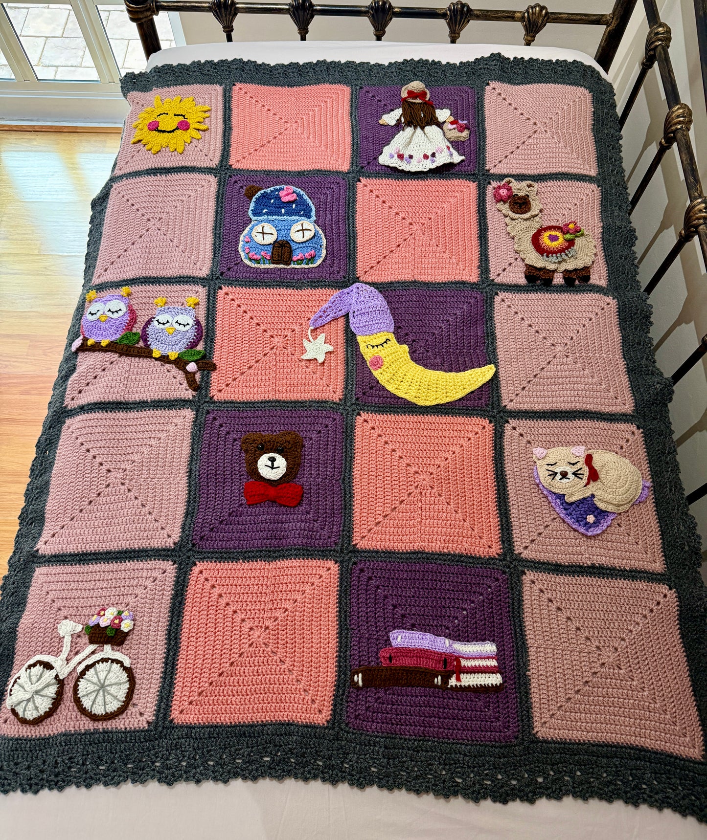 Whimsical Crochet Storybook Blanket
