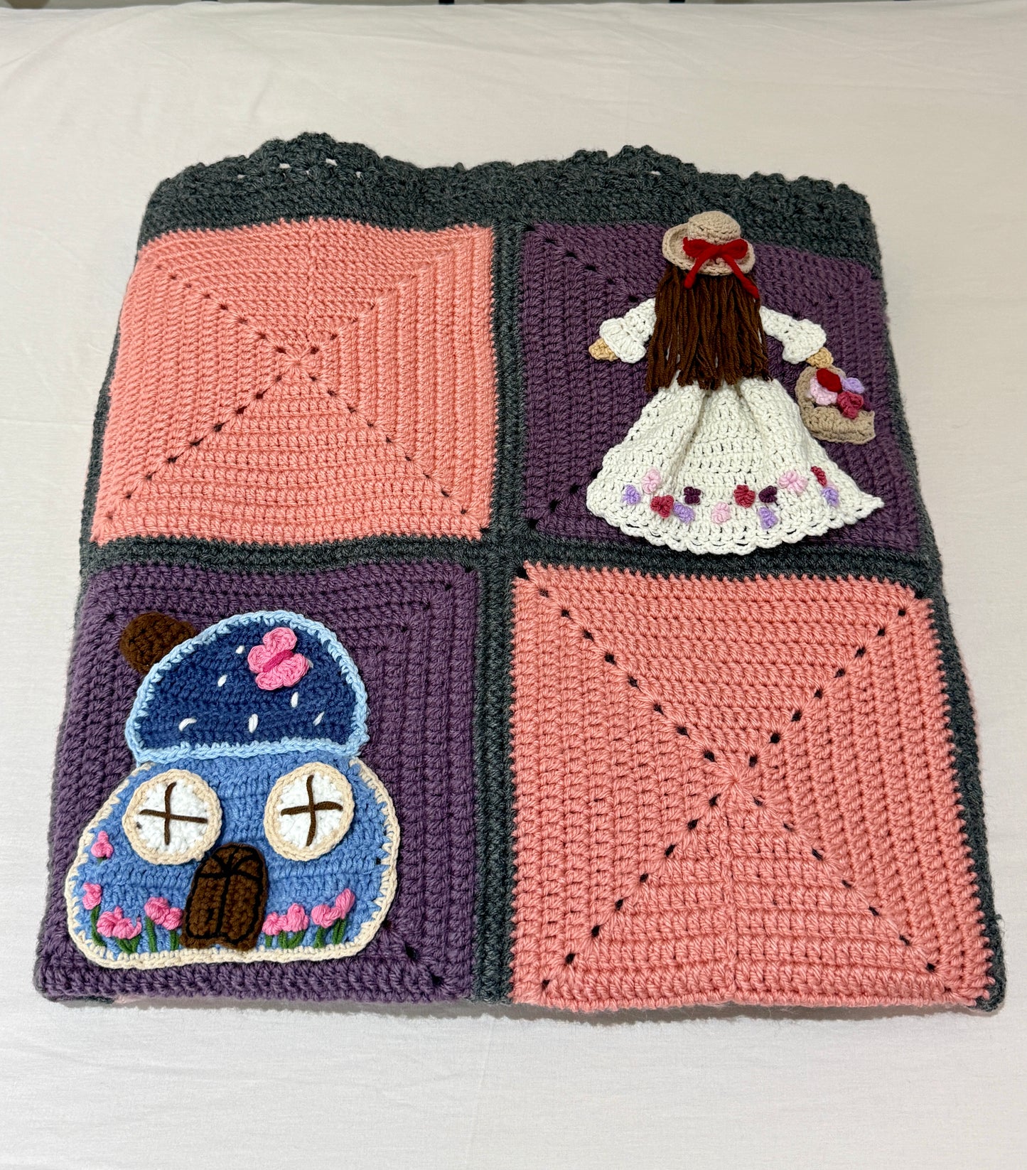 Whimsical Crochet Storybook Blanket