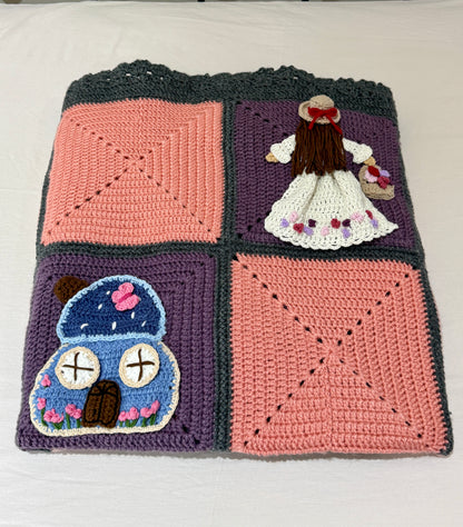 Whimsical Crochet Storybook Blanket
