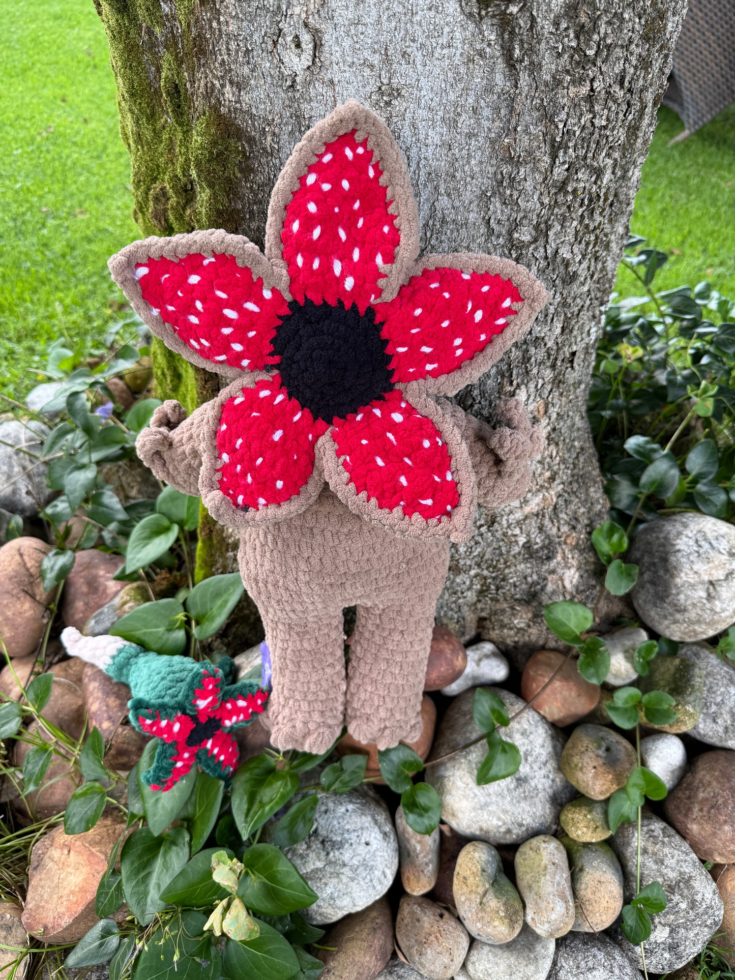 Demogorgon-Inspired Crochet Flower Monster Plush