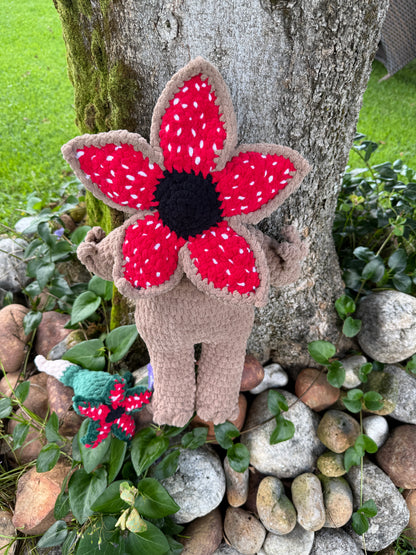 Demogorgon-Inspired Crochet Flower Monster Plush