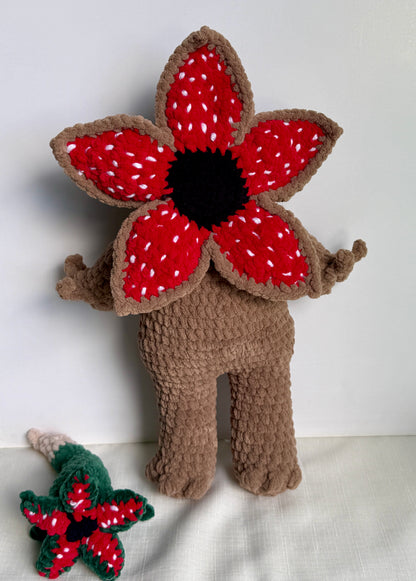 Demogorgon-Inspired Crochet Flower Monster Plush