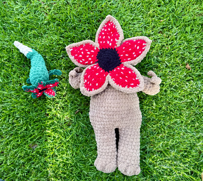 Demogorgon-Inspired Crochet Flower Monster Plush
