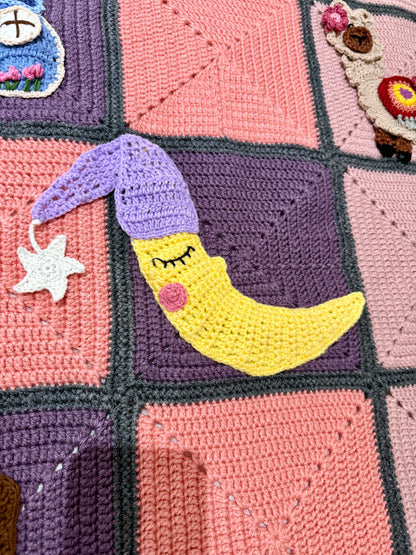 Whimsical Crochet Storybook Blanket