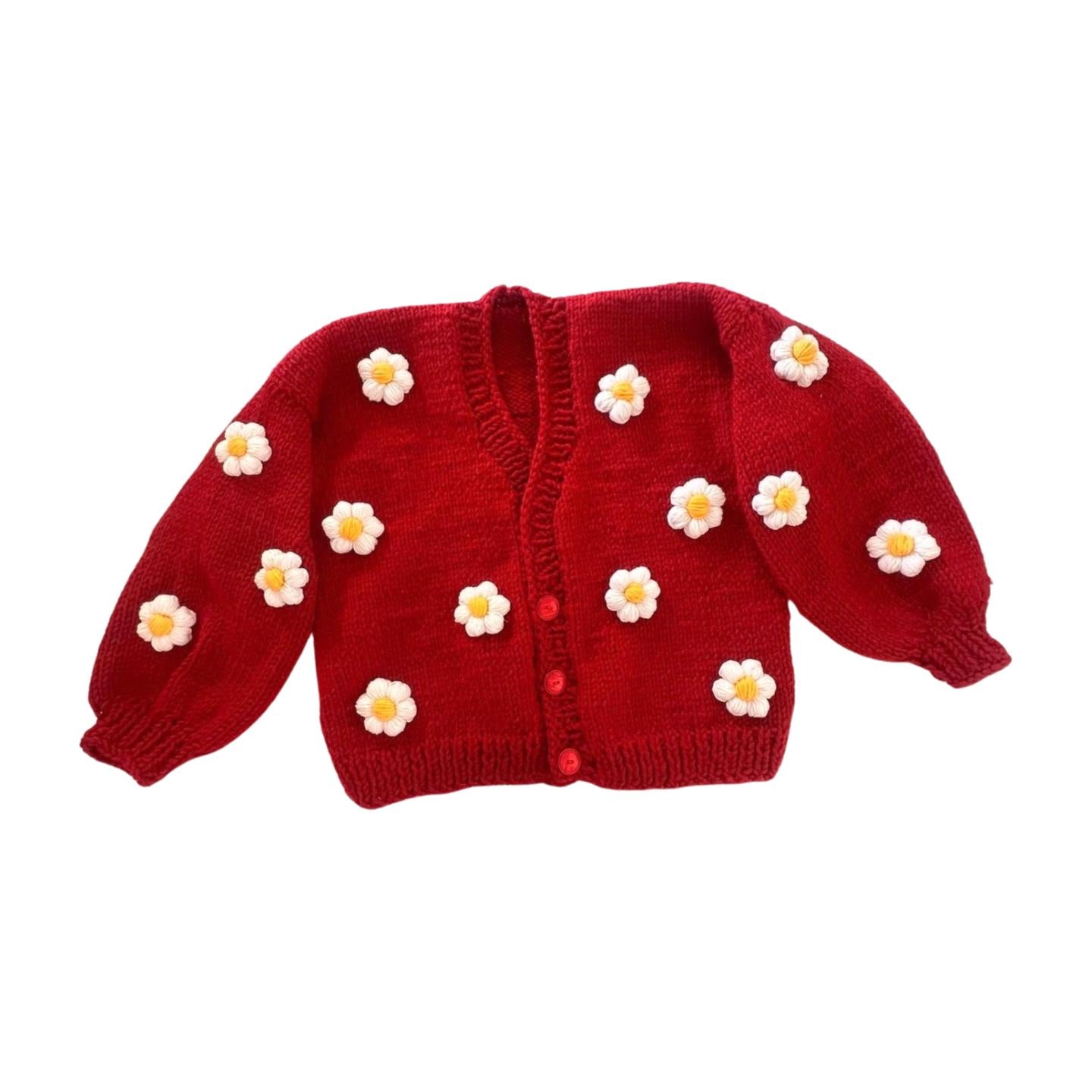 Daisy Cardigan,Handmade Cardigan,Trendy Cardigan,Gift for Girlfriend Wife,Birthday Gift,Fashion Cardigan