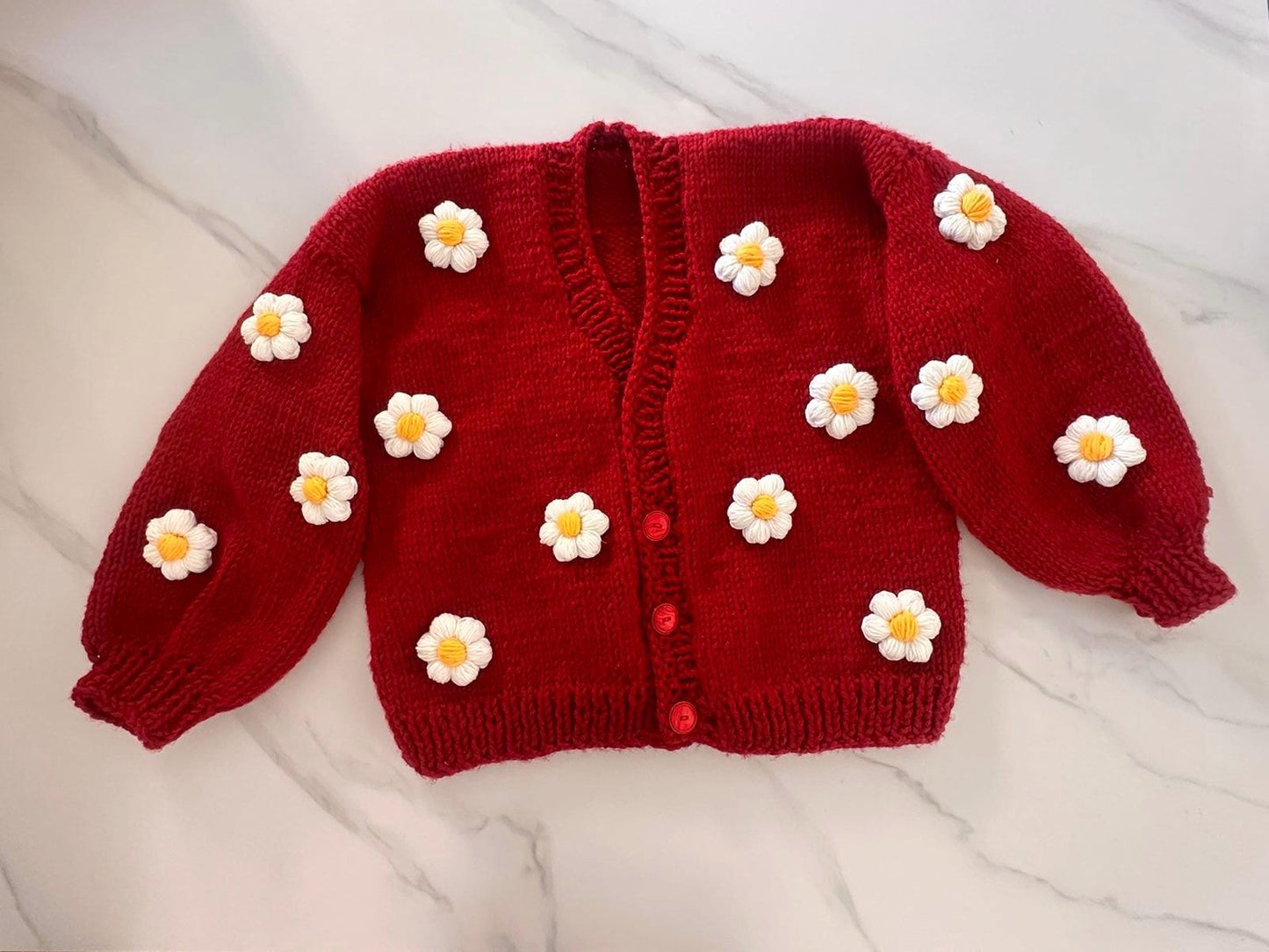Daisy Cardigan,Handmade Cardigan,Trendy Cardigan,Gift for Girlfriend Wife,Birthday Gift,Fashion Cardigan