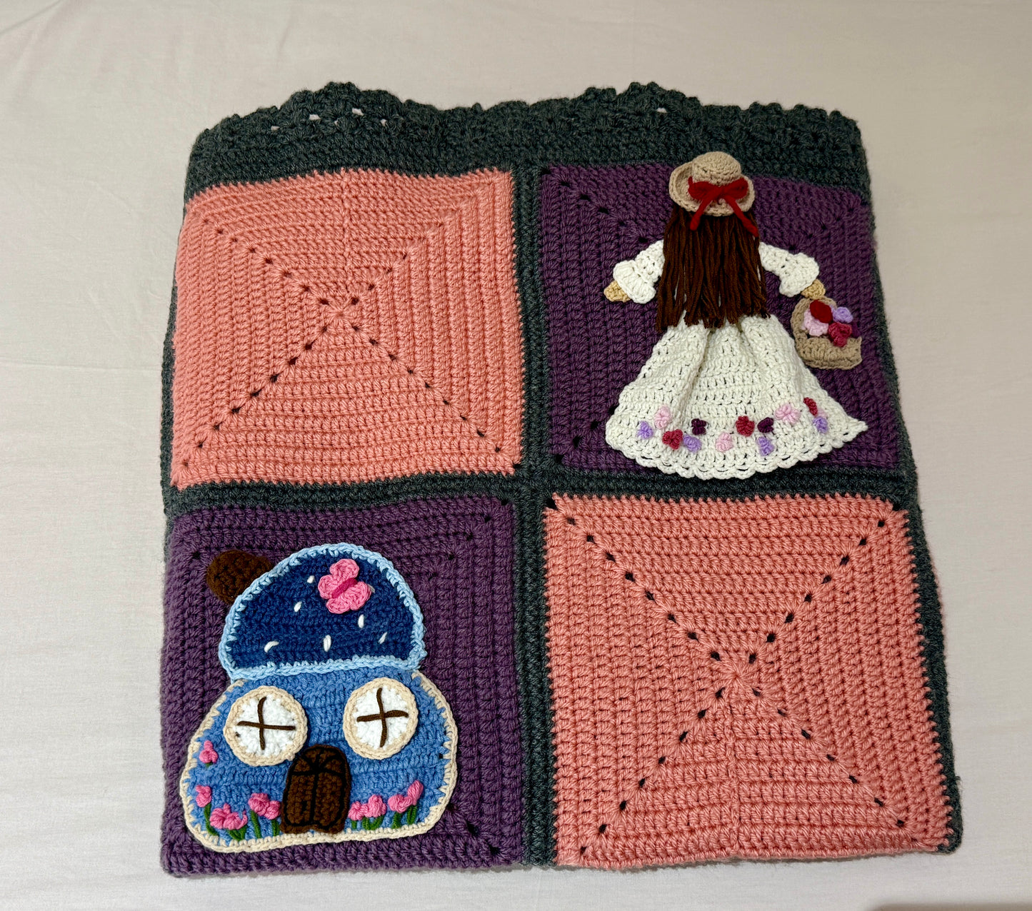 Whimsical Crochet Storybook Blanket