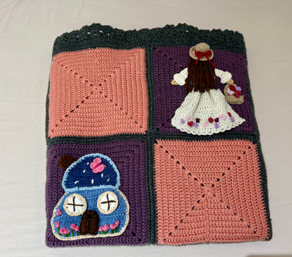 Whimsical Crochet Storybook Blanket