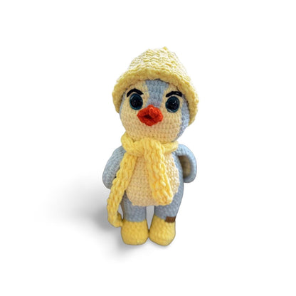 Handmade Velvet Penguin Plushie: Customizable Amigurumi Toy,Christmas Gifts for Kids