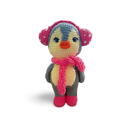 Handmade Velvet Penguin Plushie: Customizable Amigurumi Toy,Christmas Gifts for Kids
