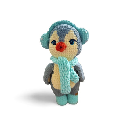 Handmade Velvet Penguin Plushie: Customizable Amigurumi Toy,Christmas Gifts for Kids