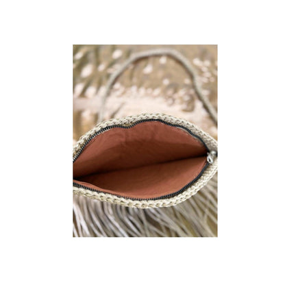 Crochet Evil Eye Crossbody Bag - Handmade Boho Rafia Handbag,Christmas Gift