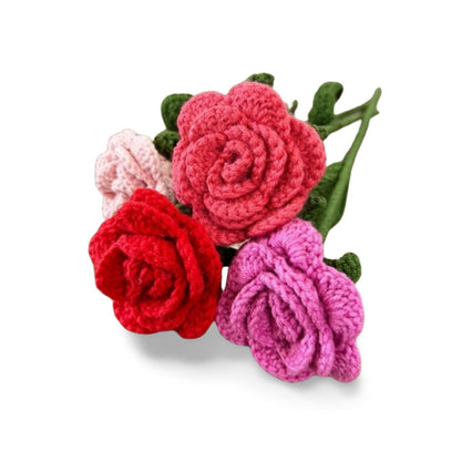 Handmade Crochet Flowers: Unique Home Decor Arrangement