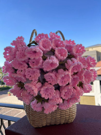 Handmade Crochet Flower Blanket: 3D Floral Bouquet Throw,Gift for Her, Unique Home Decor, Up to 200 cm Sizes Available,Christmas Gift