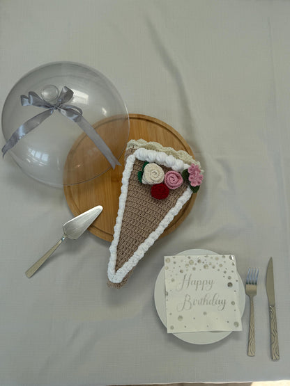 Crochet Cake Slice Blanket: Handmade Dessert Throw - Strawberry, Cherry, Oreo, Floral