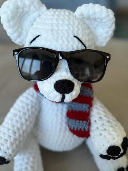 Junior Mint Crochet Polar Bear Plushie: TSITP Inspired Handmade Toy