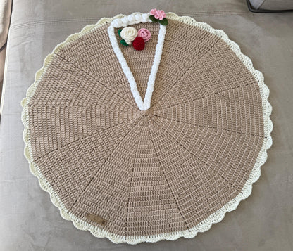 Crochet Cake Slice Blanket: Handmade Dessert Throw - Strawberry, Cherry, Oreo, Floral