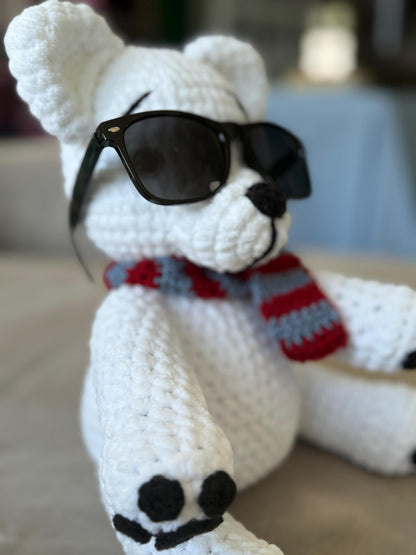 Junior Mint Crochet Polar Bear Plushie: TSITP Inspired Handmade Toy