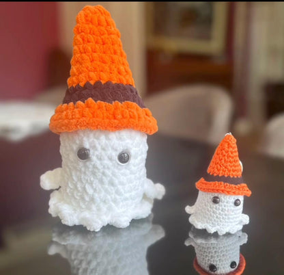 Handmade Crochet Halloween Set:Fall Decor, Plush Pumpkins, Ghost, Spider Bag & Keychain