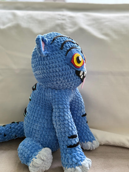 Handmade Crochet Plush – Inspired by Derpy Tiger (K-Pop Demon Hunter)