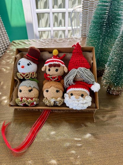 Handmade Crochet Christmas Ornaments – Santa, Angel, Gnome, Snowman & More | Unique Baubles, Christmas Tree Balls