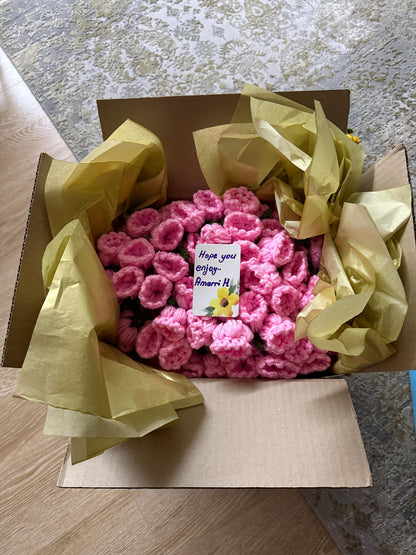 Handmade Crochet Flower Blanket: 3D Floral Bouquet Throw,Gift for Her, Unique Home Decor, Up to 200 cm Sizes Available,Christmas Gift