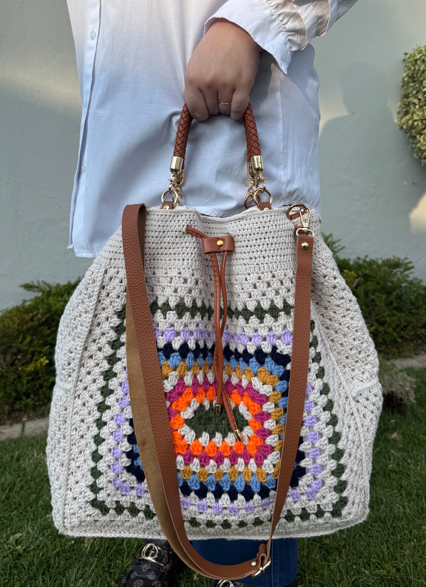 Carry All Drawstring Handbag