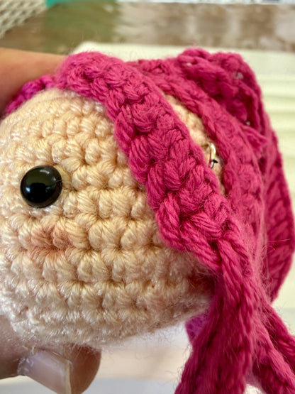 Huntrix Girls Keychain Set • K-Pop Demon Hunters Plush Bag Charm • Handmade Crochet SA