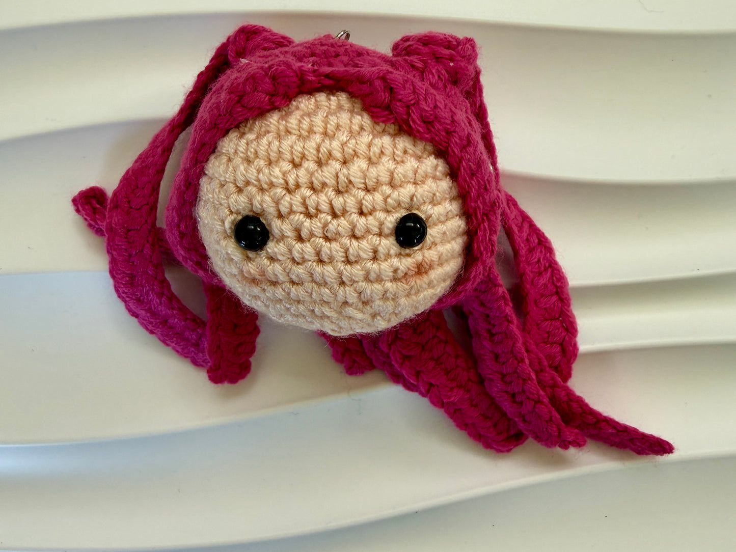 Huntrix Girls Keychain Set • K-Pop Demon Hunters Plush Bag Charm • Handmade Crochet SA