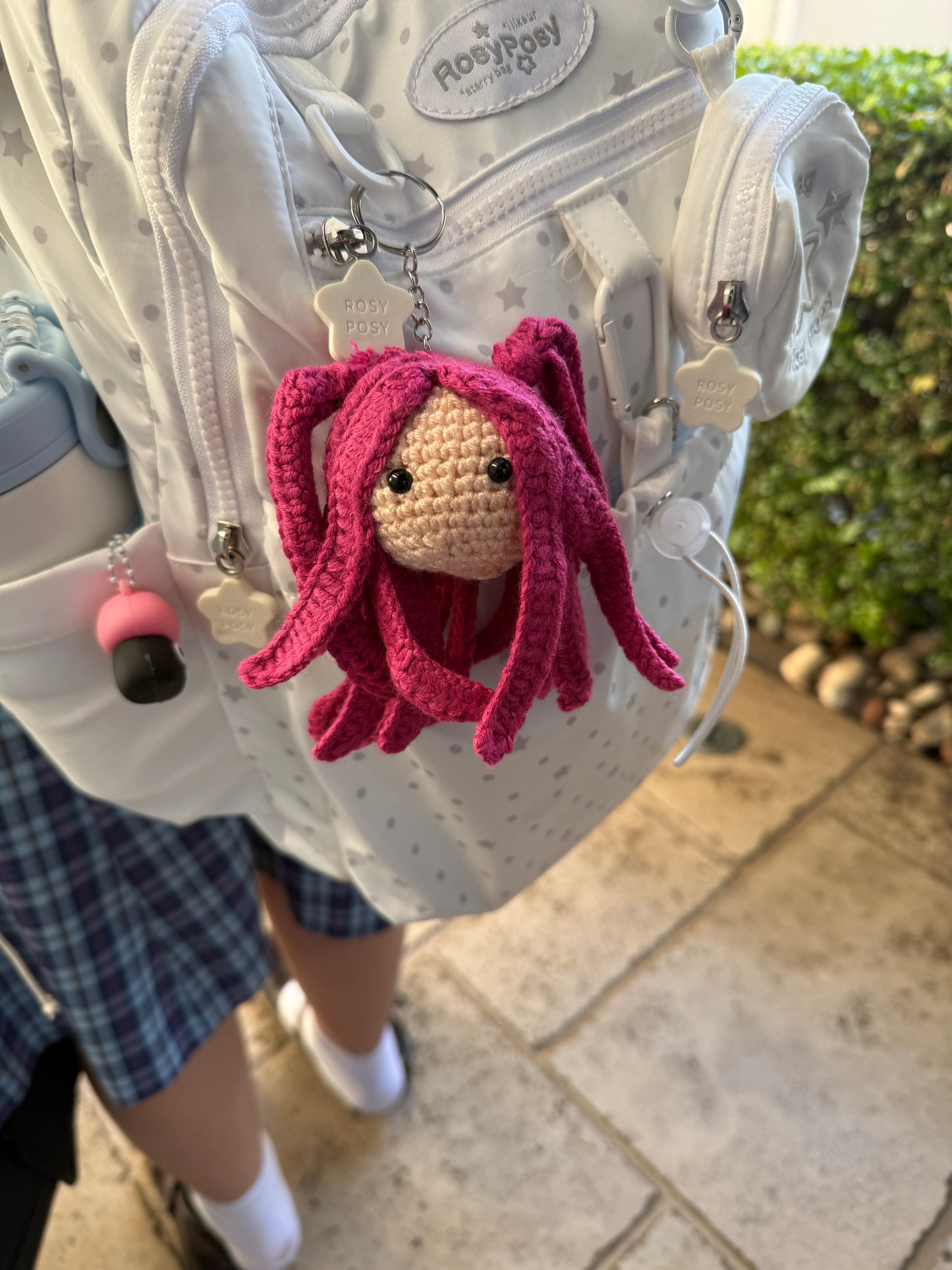 Huntrix Girls Keychain Set • K-Pop Demon Hunters Plush Bag Charm • Handmade Crochet SA