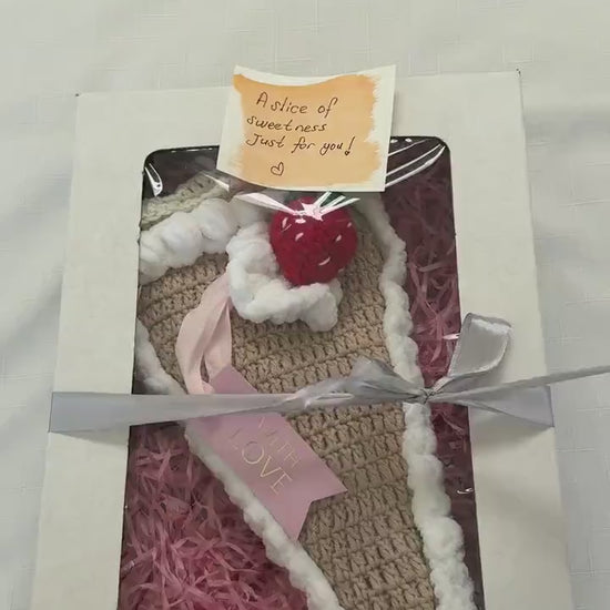 Crochet Cake Slice Blanket: Handmade Dessert Throw - Strawberry, Cherry, Oreo, Floral