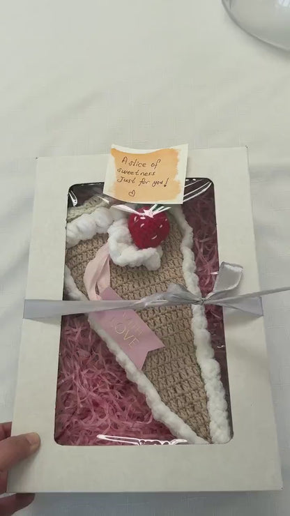 Crochet Cake Slice Blanket: Handmade Dessert Throw - Strawberry, Cherry, Oreo, Floral