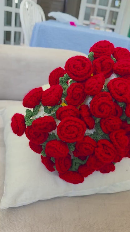 Handmade Crochet Flower Blanket: 3D Floral Bouquet Throw,Gift for Her, Unique Home Decor, Up to 200 cm Sizes Available,Christmas Gift