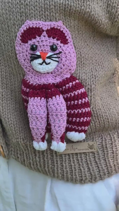 Handmade Cat Cardigan: Trendy Knit Fashion,Unique Christmas gift for cat lovers