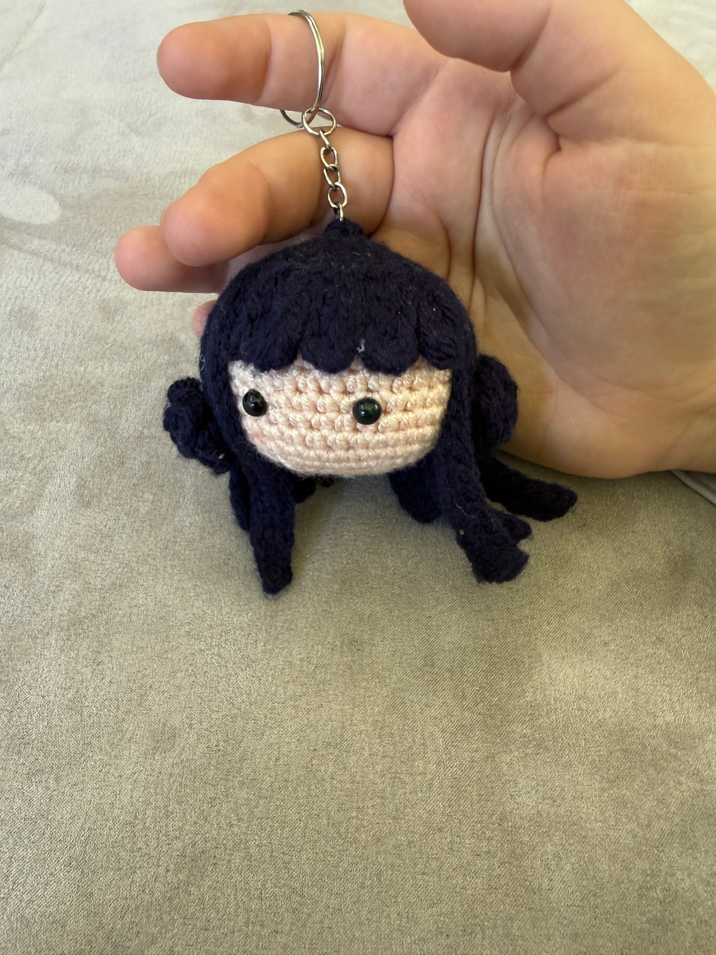 Huntrix Girls Keychain Set • K-Pop Demon Hunters Plush Bag Charm • Handmade Crochet SA